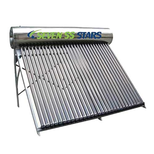 Seven SS Stars 200 Liters Pressurized Solar Water Heater (Stainless Steel)